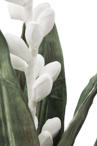 Floare artificiala din plastic si metal, ø 23 cm, Bianco Mauro Ferreti - Img 3