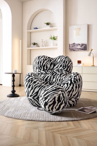 Fotoliu Mama Bear Moises din Memory Foam Premium Ottoman in forma de Bila