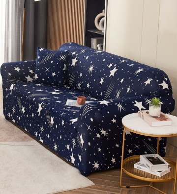 Husa Elastica Pentru Canapea 3 Locuri, White Stars, HEJ3-21 – imagine de ansamblu a produsului