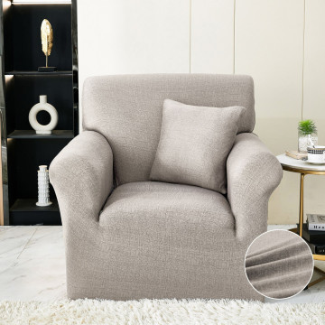 Husa elastica pentru fotoliu, cu brate, gri, HEJ1-53