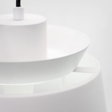 Lampa suspendata Turbine W, Soclu E27, Max 60W, alb, Kelektron – prezentare alternativă a produsului