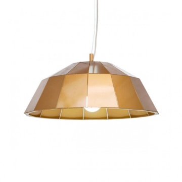 Lampa suspendata Umbrella 1, Soclu E27, auriu, Max 60W, Kelektron – prezentare de catalog a produsului