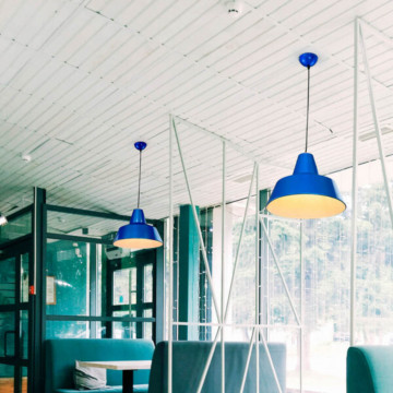 Lampa suspendata Umbrella 6, albastru, Soclu E27, Max 60W, Kelektron - Img 2