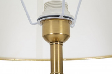 Lampadar alb / auriu din metal si textil, soclu E27, max 40W, Ø 41 cm, Whity Mauro Ferreti - Img 3