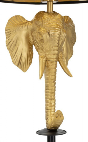 Lampadar auriu/negru din metal, Soclu E27 Max 40W, ∅ 37 cm, Elephant Mauro Ferretti - Img 2