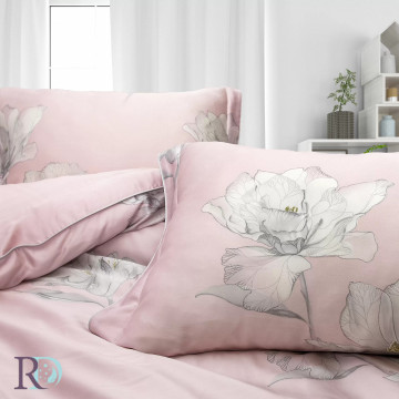 Lenjerie de pat, 100% tencel, roz, Roxyma Dream Koket - Img 4