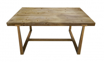 Masa dining din metal si MDF, 150 x 90 x 76 cm, Ankara Mauro Ferreti