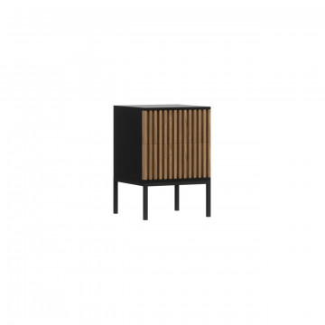 Noptieră Meorati 40 Bedside table negru – Negru - Img 1