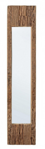 Oglinda dreptunghiulara maro din lemn reciclat, 120x25 cm, Rafter Bizzotto - Img 1