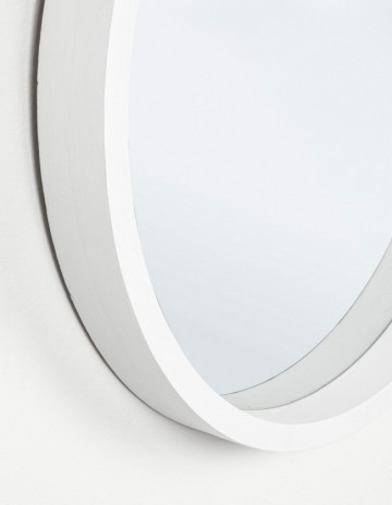 Oglindă rotunda cu rama alba, Ø 52, Tiziano Yes - Img 3