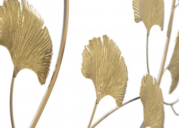 Panou decorativ auriu din metal, 115,5x4x90 cm, Little Leaf Mauro Ferretti - Img 3