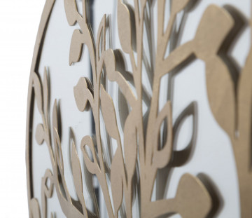 Panou decorativ auriu din metal, 120x2x60 cm, Tree of Life Mauro Ferretti - Img 4