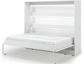 Pat rabatabil Devesto Horizontal Wall 140 alb LED, 200x140 cm – Alb - Img 8