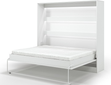 Pat rabatabil Devesto Horizontal Wall 160 alb LED, 200x160 cm – Alb - Img 8
