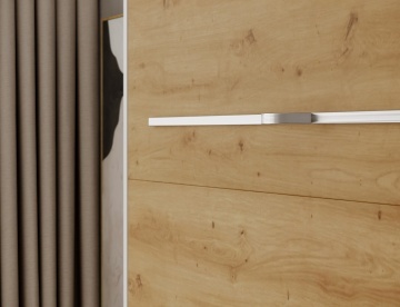 Pat rabatabil Devesto Vertical Wall 140 Artisan Eiche LED, 140x200 cm – Artisan Eiche - Img 12