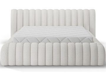 Pat tapițat Carilla, 180x200 cm cu somieră metalică, mecanism cu pistoane pe gaz – Royal 01 - Img 4