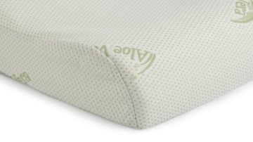 Perna ergonomica Memory Aloe Vera Somnart, sustinere exacta pentru gat si cap, husa detasabila, 42x72x12 cm - Img 4