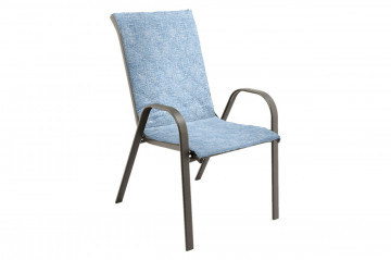 Perna scaun cu spatar Alcam, Midsummer, 105x48x3 cm, microfibra matlasta, Blue Jeans - Img 1