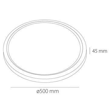 Plafoniera LED 64W, Negru, Slimlux, Kelektron - Img 4