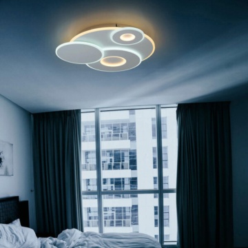 Plafonieră LED Belinus Kelektron 80W pentru interior, albă, Ø59 cm și înălțime 6,5 cm