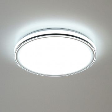 Plafoniera LED Kore, dimabil, cu telecomanda, alb / argintiu, lumina calda / rece / neutra, Kelektron - Img 5