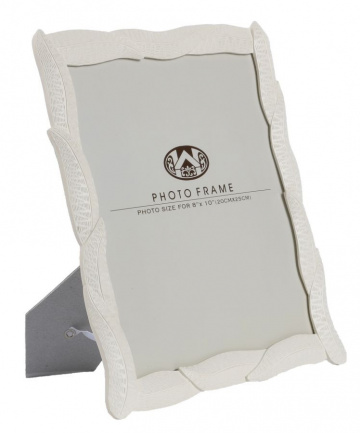 Rama foto alba din sticla si rasina, 25 x 2 x 30 cm, Snake Mauro Ferreti