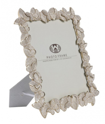 Rama foto aurie din sticla si rasina, 27,5 x 2,6 x 32,5 cm, Farfalle Mauro Ferreti