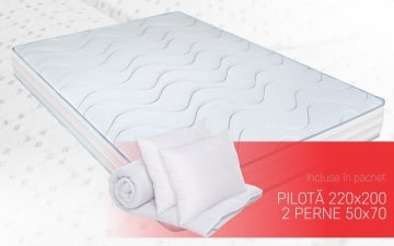 Saltea Argentum Therapy PLUS 140x200 cm, 14+6 Memory Arctic Gel, Husa cu ioni de argint, 7 zone de confort, Super Ortopedica, Anatomica - Img 1