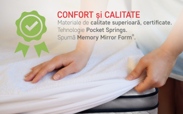 Saltea endurance pocket memory 7 zone de confort H 30 cm, 90x200 cm - Img 10