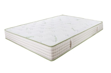 Saltea Ortopedica, Hipoalergenica, Premium Bamboo Memory Latex, 140x190 cm, Arcuri Pocket, 7 Zone de Confort - Img 5