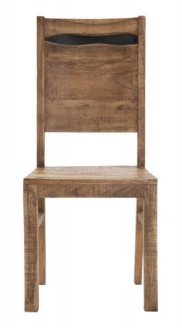 Set 2 scaune dining maro din metal si lemn de acacia, 45 x 45 x 100 cm., Yellowstone Mauro Ferreti - Img 2