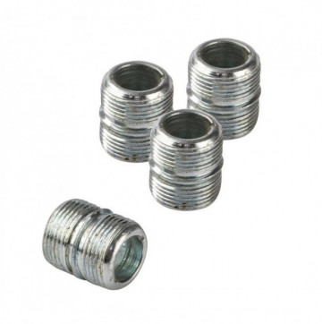 Set 4 suruburi pentru rafturi depozitare modulare crom din metal, ∅ 2 cm, Lux Bizzotto