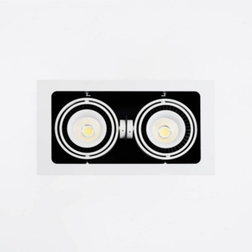 Spot incastrat LED COB Modular II, alb, inclinabil, Max 56W, lumina neutra, Kelektron – prezentare vizuală a produsului