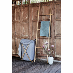 Suport pentru rufe si prosoape Ladder, Wenko, 43 x 170 cm, bambus, natur - Img 5