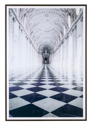 Tablou decorativ alb/negru din MDF si plastic, 70x3,2x100 cm, Art Bizzotto - Img 1