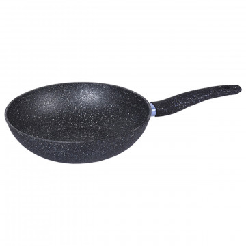 Tigaie wok Luigi Ferrero, Milano FR-2864M, Ø 28 cm, aluminiu forjat/invelis marmura - Img 1