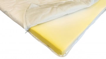 Topper HypoallergenicMed Somnart, cu husa bumbac 100%, detasabila, spalare la 90°C - 140x200 cm - Img 4