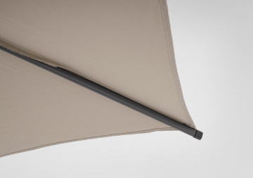 Umbrela de gradina cu brat pivotant gri taupe din poliester si metal, ∅ 270 cm, Samba Bizzotto - Img 6