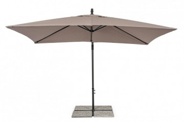 Umbrela de gradina gri taupe din poliester si metal, 300x200 cm, Texas Bizzotto - Img 3