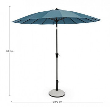 Umbrela de soare, antracit / verde, diam. 270 cm, Atlanta, Yes - Img 2