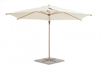 Umbrelă de soare cu brat, alba, 330 cm, Rica, Yes - Img 3