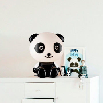 Veioza pentru copii Cute Pet Panda 2, 1x E14 / 7W / 12V, alb / negru, Kelektron - Img 3