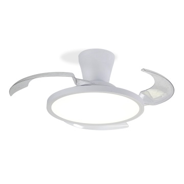 Ventilator de tavan LED Eolo Slim, 3 pale, 32W, Alb, Kelektron