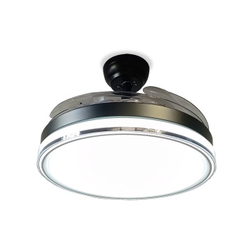 Ventilator de tavan LED Vietor, 4 pale, Ø110 cm, 72W, Negru, Kelektron - Img 5