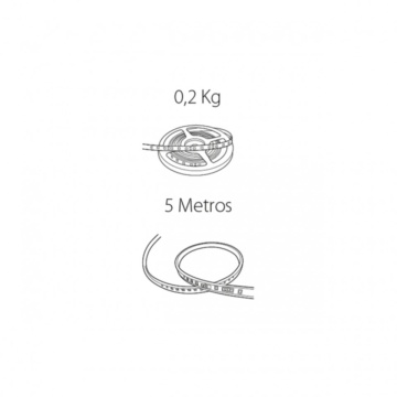 Bandă LED 5 m Versatile 522 pentru exterior, albă, IP20, flux 1500 lm, aluminiu și policarbonat, SKU 65 7 20 016 40 522