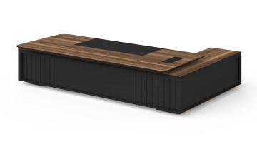 Birou managerial ORVEN Executive | Design modern | Încărcare wireless & LED | AlmaCasa