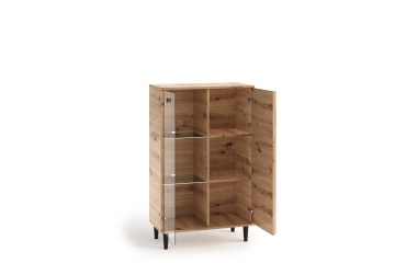 Bufet LIVIA 02 – 80x40x134.5 cm – Stejar Artisan – cadru alternativ al produsului