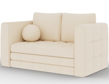 Canapea Kastol , light beige plush extensibil, 137x71x74 cm – Avexin 18 - Img 4
