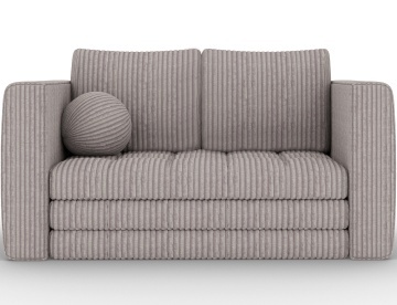 Canapea Kastol , light gri velour extensibil, 137x71x74 cm – Modullo 04