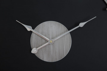 Ceas decorativ negru/argintiu din MDF si metal, ∅ 60 cm, Glam Silver Mauro Ferretti - Img 2
